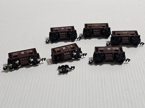 Lot Of 6 N scale Atlas Topeka Santa Fe And Union Pacific hopper car train Nice - Picture 9 of 12