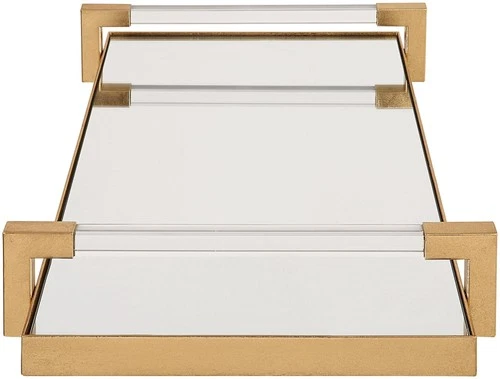 Uttermost 18083 Deki 23-3/4"W Acrylic and Iron Tray - Gold - Picture 2 of 4