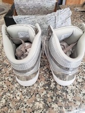 Pastry Women's Pop Tart Glitter High-Top Sneaker Dance Shoes Silver Size US 7