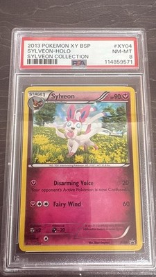 2013 Pokemon XY Black Star Promo Sylveon #XY04 Holo Foil PSA 8 NM #129513398