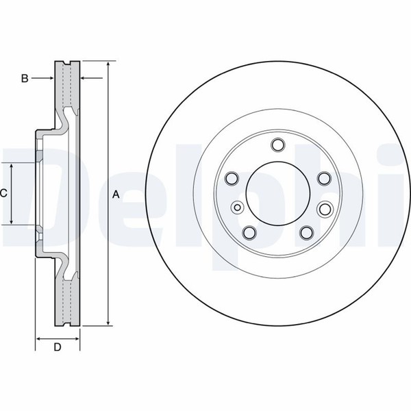 2X Bremsscheibe Delphi BG9119C FüR Klasse Mercedes W463 Amg 463 272 274 275 270-image