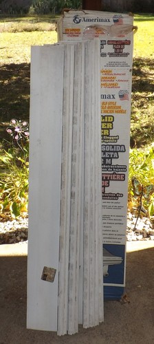 Local Pick Up Only Amerimax 4' white gutter guard cover guards covers 21pc 8used