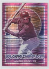 2021 Panini Chronicles Overdrive Pink Pulsar Prizm Javier Baez #1 md3
