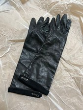 Chloe Black Leather Long Gloves