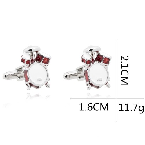 Fashion Men Cufflinks 1 Pair of Shirt@Suit Cuff Links Jewelry Rhinestone Classic