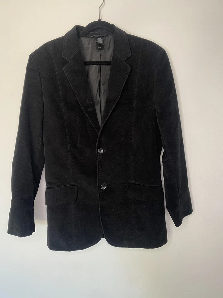 Black velvet Blazer / suit coat men's sz 40R - Image 2 of 4