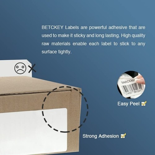 Etiqueta continua para Brother DK-2205 2-3/7" x 100' BETCKEY - compatible - Imagen 5 de 8