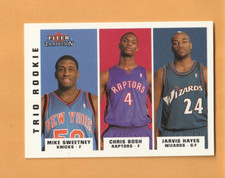 Chris Bosh Jarvis Hayes Mike Sweetney 2003-04 Fleer Tradition #292 RC Rookie 7J