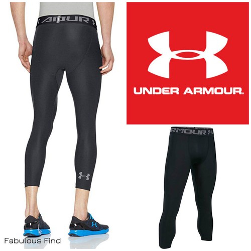 Under Armour Heat Gear Mens Compression Training Base Layer 3/4 Tights S-2XL NWT - Picture 2 of 9