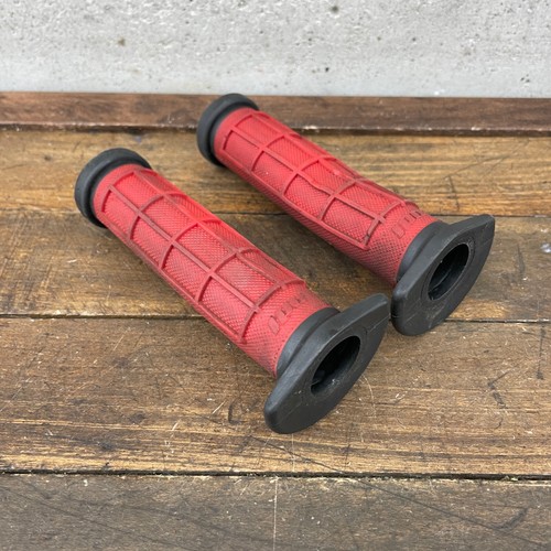 ODI Intense Grips Old School BMX Mountain Bike MTB Bicycle Red Dual Compound - Picture 7 of 12