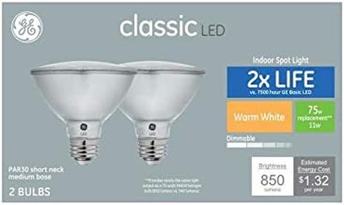 Spot Classic 2-Pack 75 W Equivalent Dimmable Warm White Par30 Shortneck LED - Picture 10 of 12
