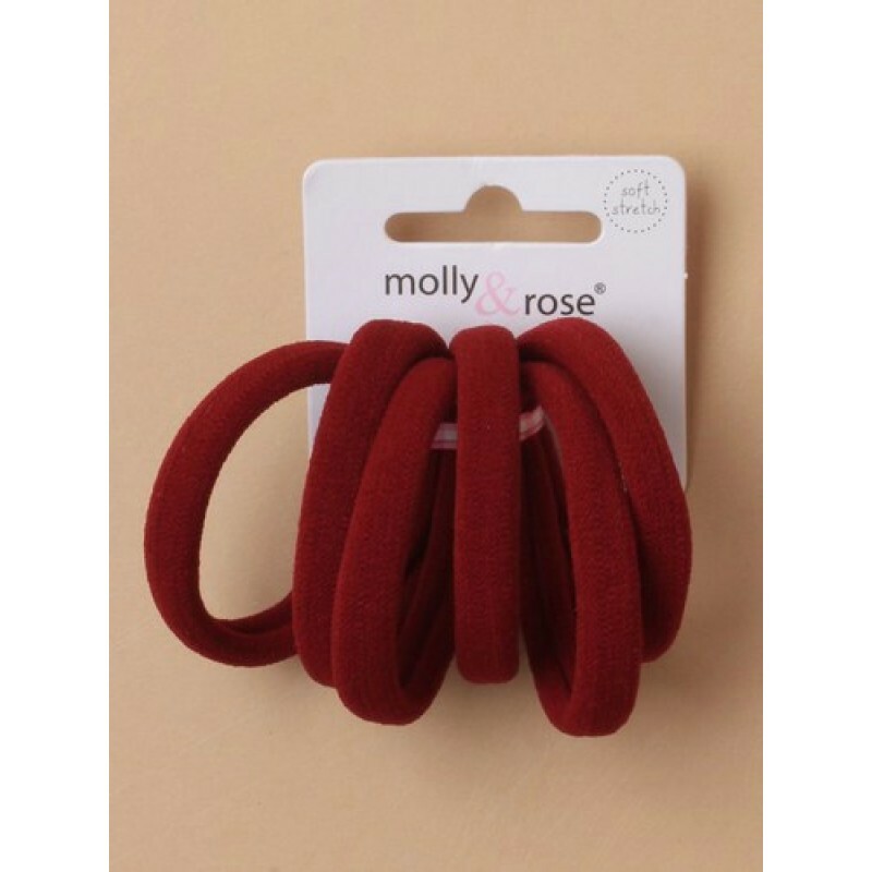 Set 6 Elastici Per Capelli In Tessuto Morbido Jersey - Multicolore - Fermacapelli Senza Strappi