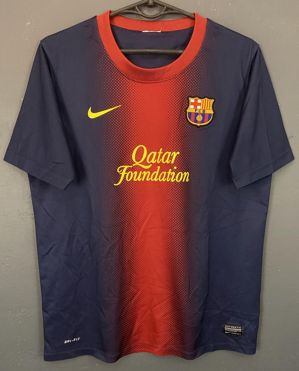 NIKE FC BARCELONA 2012/2013 HOME FOOTBALL SOCCER SHIRT JERSEY SIZE