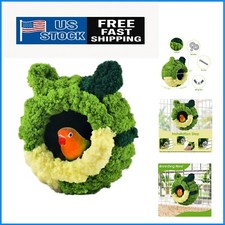 Soft Velvet Bird Nest - Multi-Functional Snuggle Hut for Conure  Finch