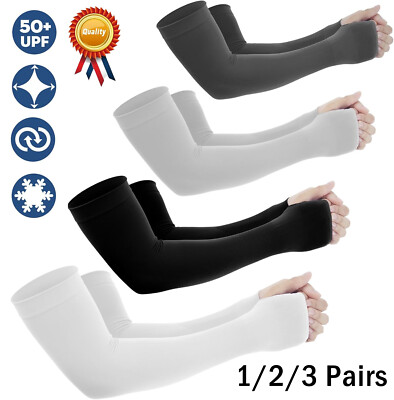 Kühlung UV-Schutz Ärmlinge UPF 50+ Arm Sleeves Tattoo Cover Damen/Herren Outdoor
