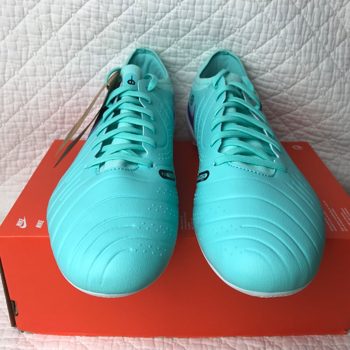 Nike Legend 10 Pro HG Soccer Cleats Men's SZ 8.5 Hyper Turquoise