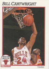 FREE SHIPPING-MINT-1991-92 Hoops #27 BILL CARDWRIGHT-BULLS