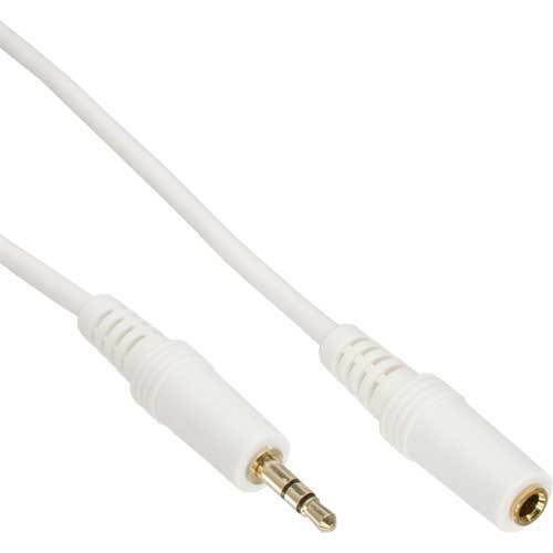 Rallonge jack InLine. Mâle/femelle stéréo 3,5 mm comparé Contacts blancs 10m - Photo 1/2