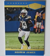 DERWIN JAMES 2018 Panini Plates & Patches Football Rookie Card #104 Gold 29/99