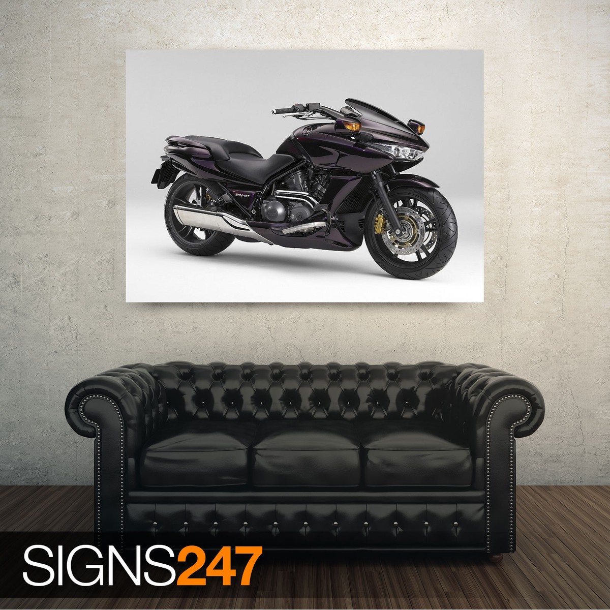 HONDA DN 01 BLACK EDITION poster print vintage style available in