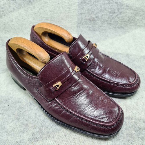 Loake Marko Loafers Size 8.5 Plum 