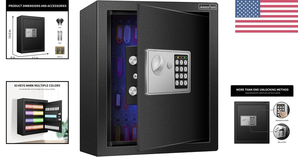 Versatile Electronic Key Storage with AntiTheft Alarm 80 Key Capacity eBay