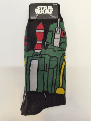 Star Wars-THE MANDALORIAN-Boba Fett/Symbols 2-Pack 6-12 Crew Socks Men Women - 第 1/4 張圖片