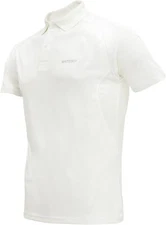 Whitedot Hexa Dri-FIT Off-White Polo T-Shirt Perfect Cricket Golf Badminton Gym
