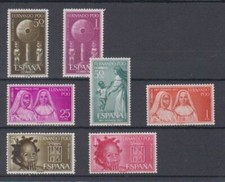 FERNANDO PO SPAIN - ESPAÑA YEAR 1963 COMPLETE YEAR SET WITH ALL THE STAMPS MNH