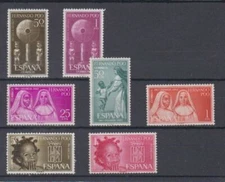 FERNANDO PO SPAIN - ESPAÑA YEAR 1963 COMPLETE YEAR SET WITH ALL THE STAMPS MNH