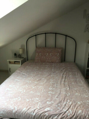 Letto in ferro battuto a una piazza e mezza (140x200) IKEA