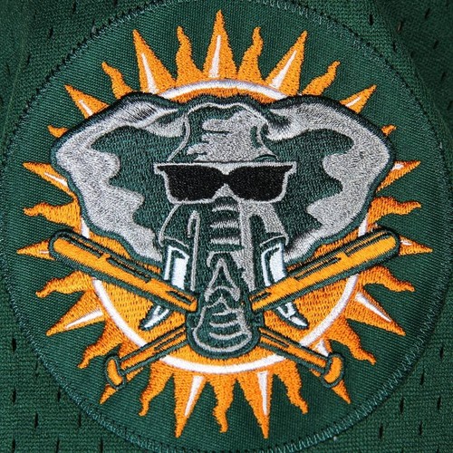 Oakland Athletics Rickey Henderson Mitchell & Ness 1998 Authentic Mesh BP Jersey - Picture 5 of 6