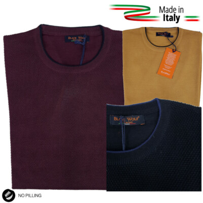 Pullover Pulli Herren Rollschuh Paricollo Unifarben Klassisch Elegant