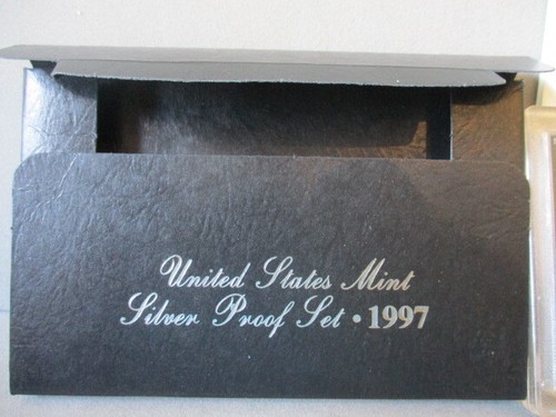 1997 S United States Mint Silver Proof Set OGP BOX & COA - Picture 5 of 5