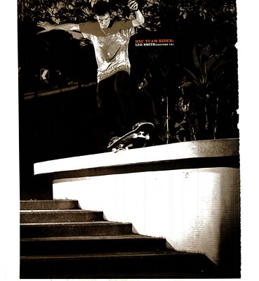 PSK15 SKATEBOARDING BILD/ANZEIGE 11X18'' HSC PLUS - LEO SMITH