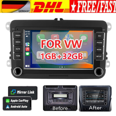 Für VW GOLF 5 6 Polo Touran Caddy Tiguan Passat Jetta Android Autoradio GPS Navi
