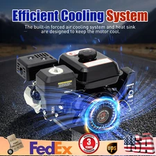 212cc 7.5 HP Electric Start Horizontal Engine Go Kart Gas Engine Motor 4-Stroke