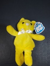 Yellow Plush Stuffed Teddy Bear Doll Figure