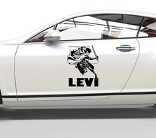 Aufkleber AOT Attack on Titan - Levi Ackermann - Sticker für glatte Flächen