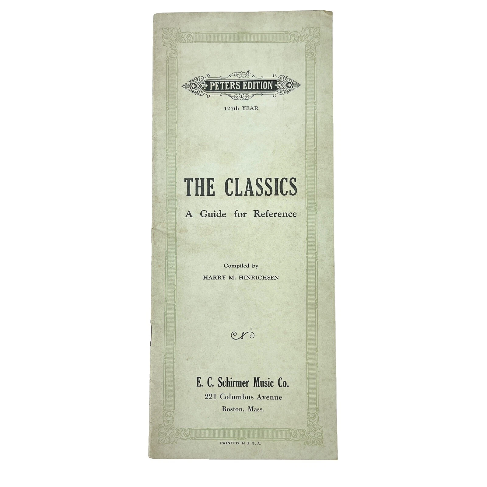 Clarinet Classical Vintage & Antique Sheet Sheet Musics Books