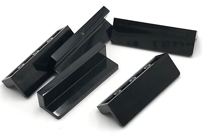 Lego 5 New Black Panels 1 x 4 x 1 Pieces