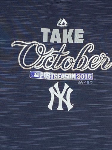 New York Yankees Women's M Take October Post Season 2015 1/4 Zip Pullover NWT - Picture 3 of 10