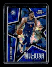 2020-21 Contenders Optic #9 Ben Simmons All-Star Aspirations Blue Cracked Ice