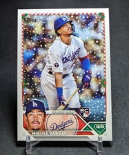 Miguel Vargas Rookie RC 2023 Topps Holiday Card #H172 Los Angeles Dodgers. rookie card picture