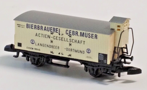 Marklin Z-scale Old ERA  Beer box car Bierbrauerei Gerb. Muser, from set-no box