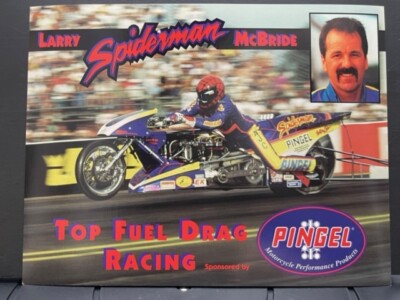 VRHTF VTG NHRA 1988-18 Time TF bike NHRA Champ Larry Spiderman McBride HAND OUT
