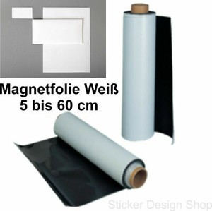 Folia magnetyczna Znak magnetyczny Samochód Reklama Biała Magnes Folia Pasek magnetyczny 0,9 mm