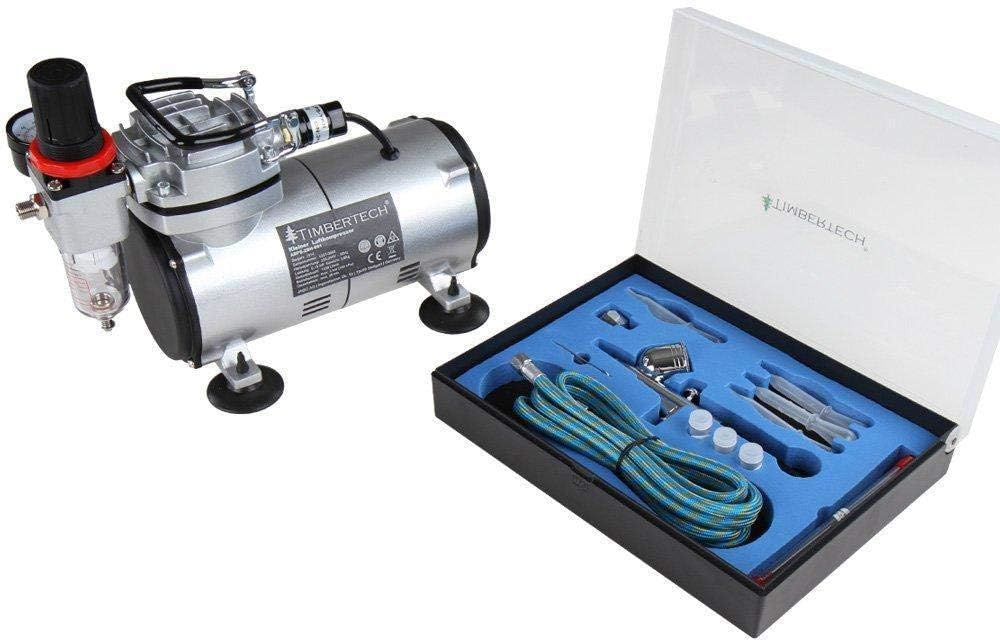 Timbertech Airbrush Kit with Air Compressor ABPST05 With Powerful Airflow and so eBay
