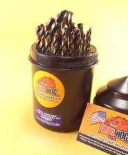 Drill Hog  29 Pc Drill Bit Set Drills Index HI-Molybdenum M7 Lifetime Warranty