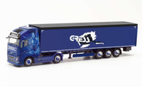 "Herpa 312219 - 1:87: Volvo Fh Gl. Xl Schubboden-Sattelzug \"Gress\" - Neu + Ovp"